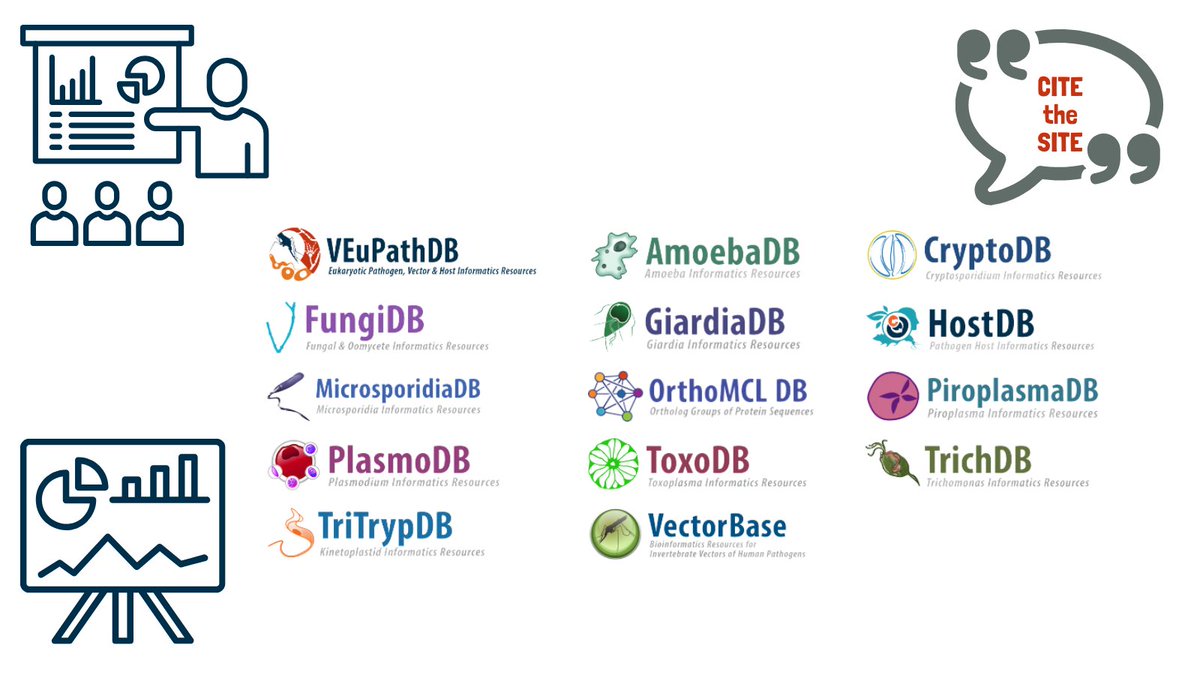 If you use VEuPathDB resources in your research, acknowledge them with a logo in your oral presentations and posters. Citation is support and keeps the platforms going for YOU! Find logos here: veupathdb.org/veupathdb/app/…