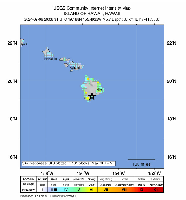 Oahu_DEM's tweet photo. Did you feel the earthquake? The U.S. Geological Survey "Did You Feel It?" tool collects information from people who felt an earthquake and creates maps that show what people experienced and the extent of damage. Let them know what you felt!

https://t.co/92R4aBfC3B https://t.co/TiIjL4vTnn