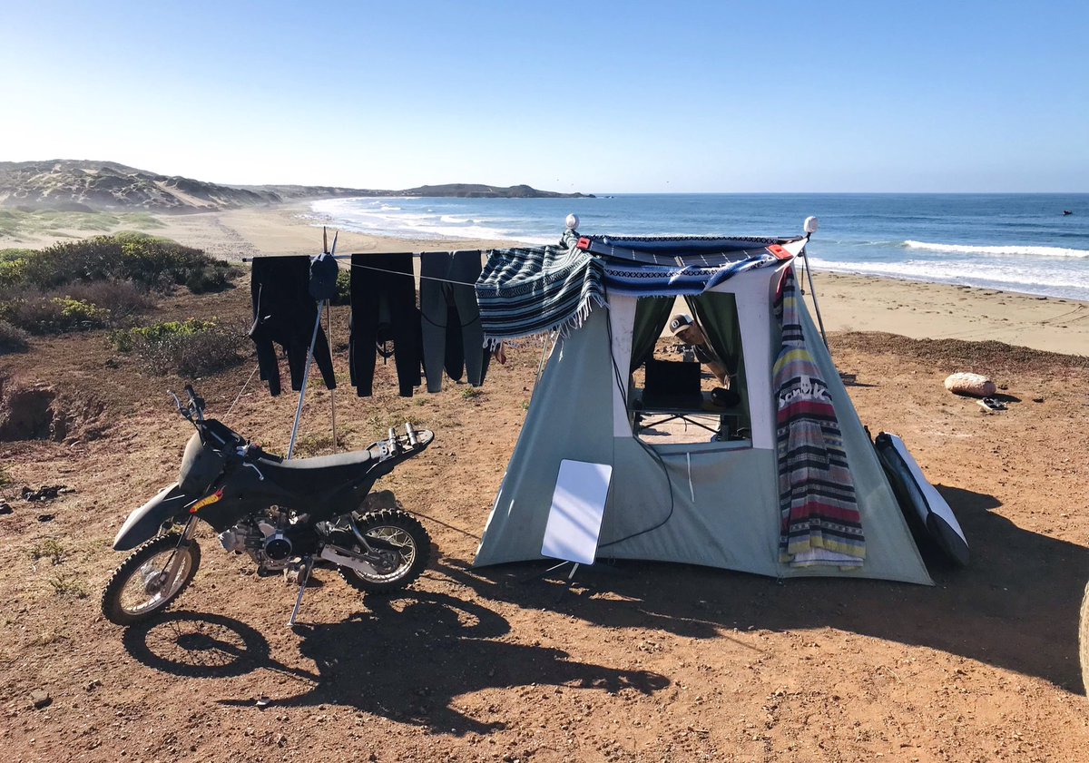 jamesprola's tweet photo. Remote editing bay unlocked. #baja https://t.co/YgsZW47tYU