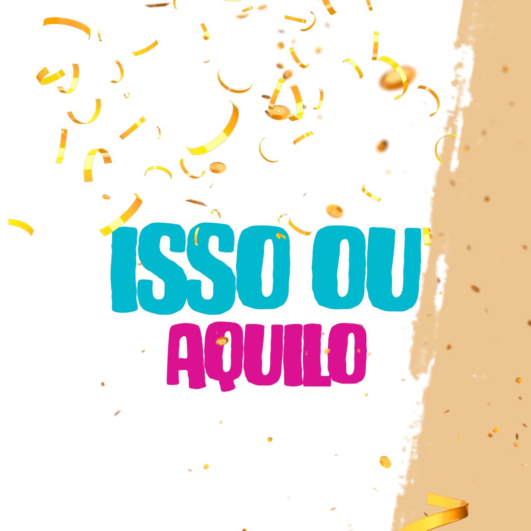Mais uma brincadeira de Carnaval por aqui. Sigam a thread e me deixem rir um pouco com as suas respostas.
