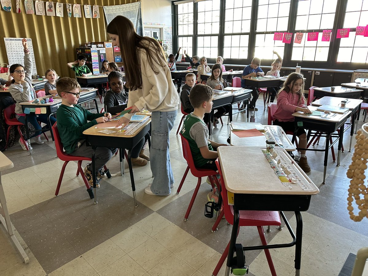 NAHS students from the B.E.A.R program are workin with students in grades 3-5 across all the elementary schools to raise awareness about recycling. Today students learned about reusing and repurposing recyclable materials <a href="/NAPublicSchools/">North Attleborough Public Schools</a>