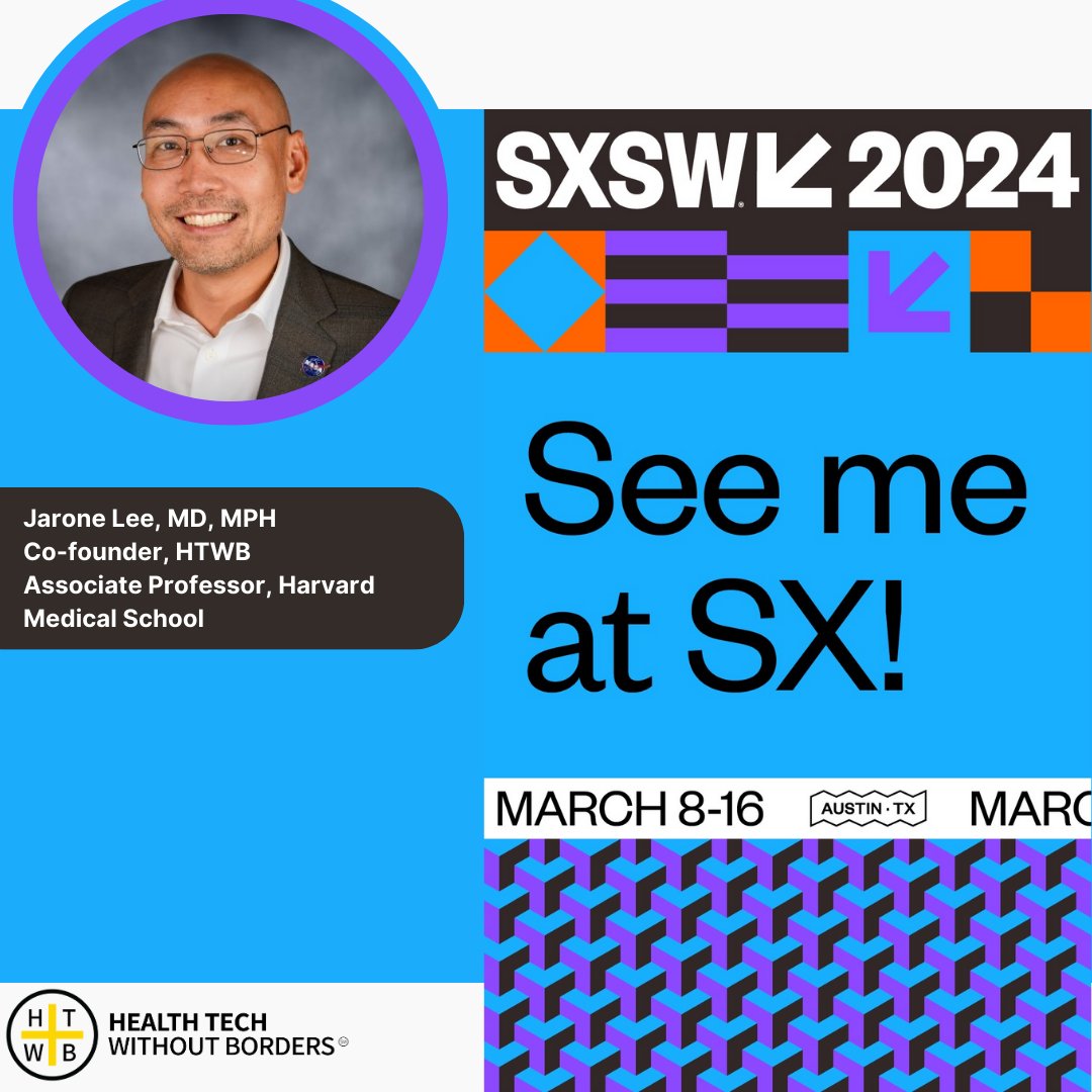 Excited for #SXSW2024! I'll be on the 'Digital Health: Aiding Ukraine & Humanitarian Disasters' panel. We'll discuss how digital tools are reshaping healthcare in crises like #Ukraine, empowering NGOs and volunteers. #DigitalHealth