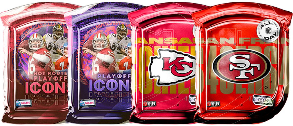 Super Bowl Weekend Giveaway! 🏈

Joe Montana headlines the newest @NFLAllDay Playoff Icons Historical release - he also played for both teams meeting this weekend in Super Bowl LVIII - let's celebrate.

❤️ Like and Repost
💎 Post below your predication - winning team and score.