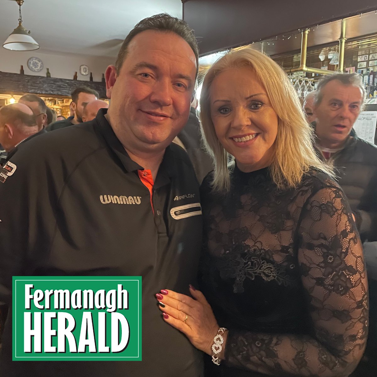 🎯🎯 @BrendanDolan180 and his wife Teresa are in the building! A great reception for the ‘History Maker’ on his arrival into the Milltown Manor in Tempo.