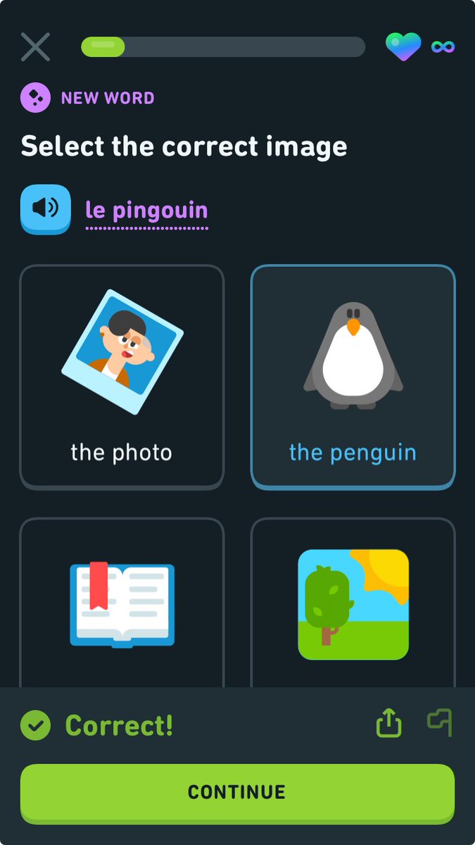 bootytai's tweet photo. @DuolingoFrance hey I found an error:
Pingouin is the word for puffin, actually. Penguin is « manchot ». https://t.co/4SbqTLW3TE