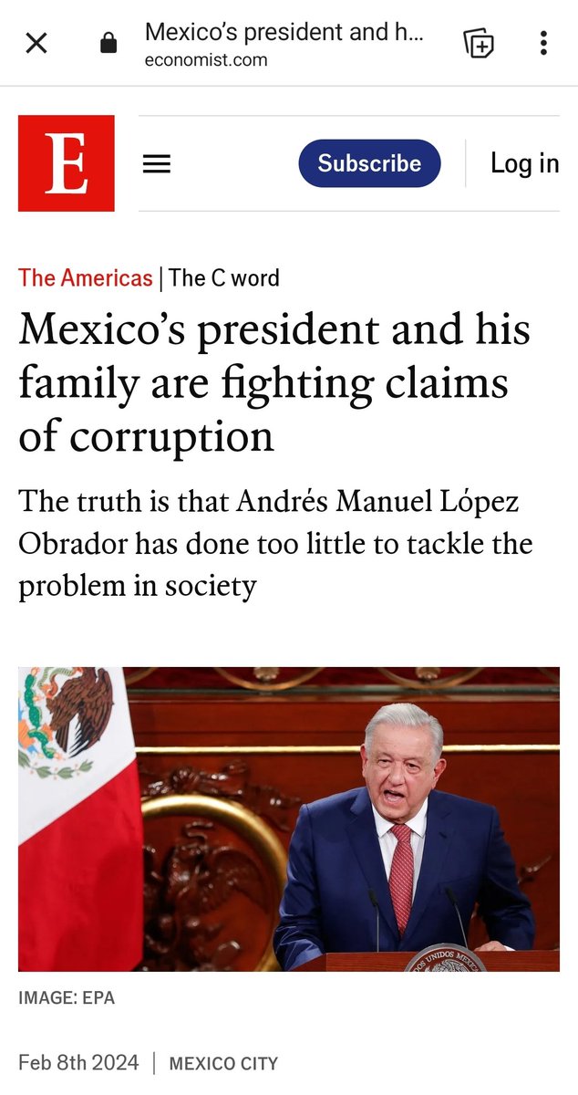 Todos los medios afines a la libertad están destapando la cloaca de la #4T

El presidente <a href="/lopezobrador_/">Andrés Manuel</a> está en la lona, todos sus escándalos y excesos le reventaron en la cara en unos cuantos días.

Ahora <a href="/TheEconomist/">The Economist</a> también lanza un artículo cuestionandolo. 

#GuacamayaLeaks