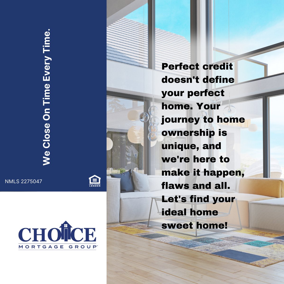 CHOICEMORTGAGE's tweet photo. 🏡 Your dream home isn't defined by your credit score! 🌟 At Choice Mortgage Group, we believe everyone deserves a chance at homeownership. Let's break down barriers and find your perfect home together! 💼💫 #DreamHome #NoCreditNoProblem #ChoiceMortgageGroup 🚀 https://t.co/w67Mtz65Zm