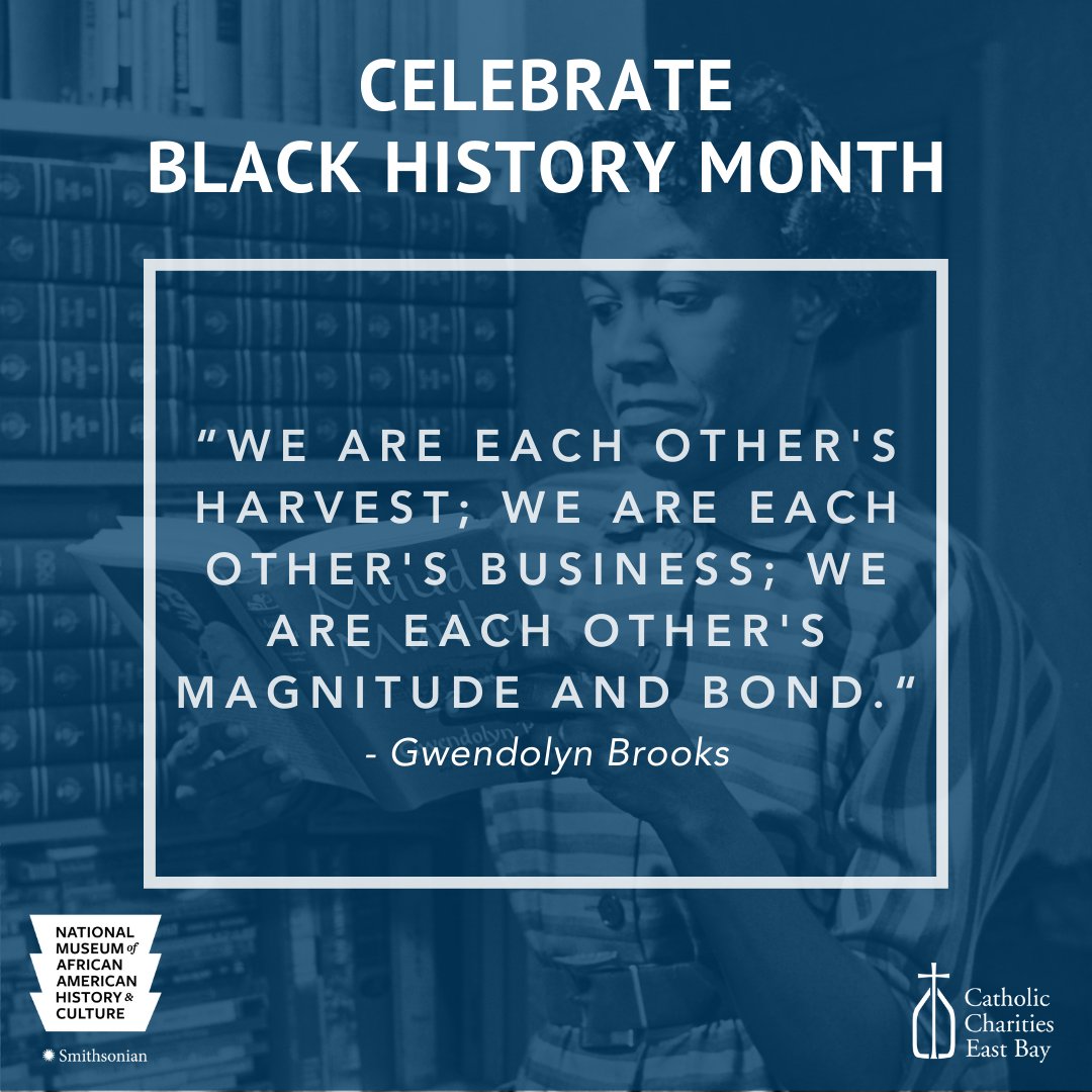 Join us in celebrating #BlackHistoryMonth by learning about art as a platform for social justice. Learn more about Gwendolyn Brooks and artists like her at nmaahc.si.edu/explore/initia… <a href="/NMAAHC/">Smithsonian’s NMAAHC</a> #cceb