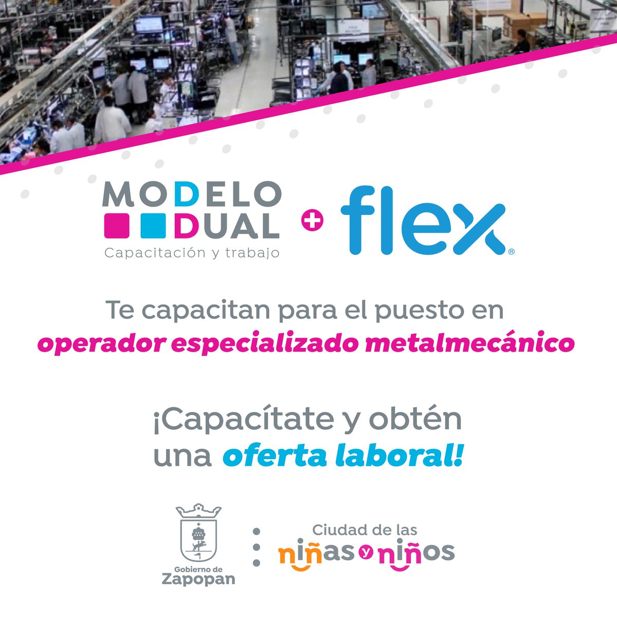 DesarrolloZap's tweet image. ¡Forma parte de esta capacitación con #ModeloDual y #FLEX! 🧰
Este curso especializado proporciona una combinación única teórica-práctica para las personas interesadas en destacar como operador metalmecánico.
Revisa la convocatoria y regístrate 👉 bit.ly/MODELO-FLEX-20…