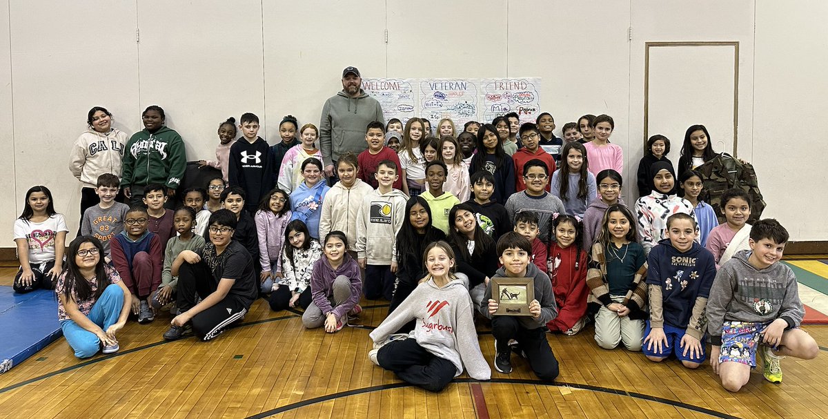 A local veteran visited Mrs. Cristando, Mrs. Ellis and Miss Leggio's classes at South Country School. Students learned about his experience in the military and as a veteran. #ItsAShoreThing
