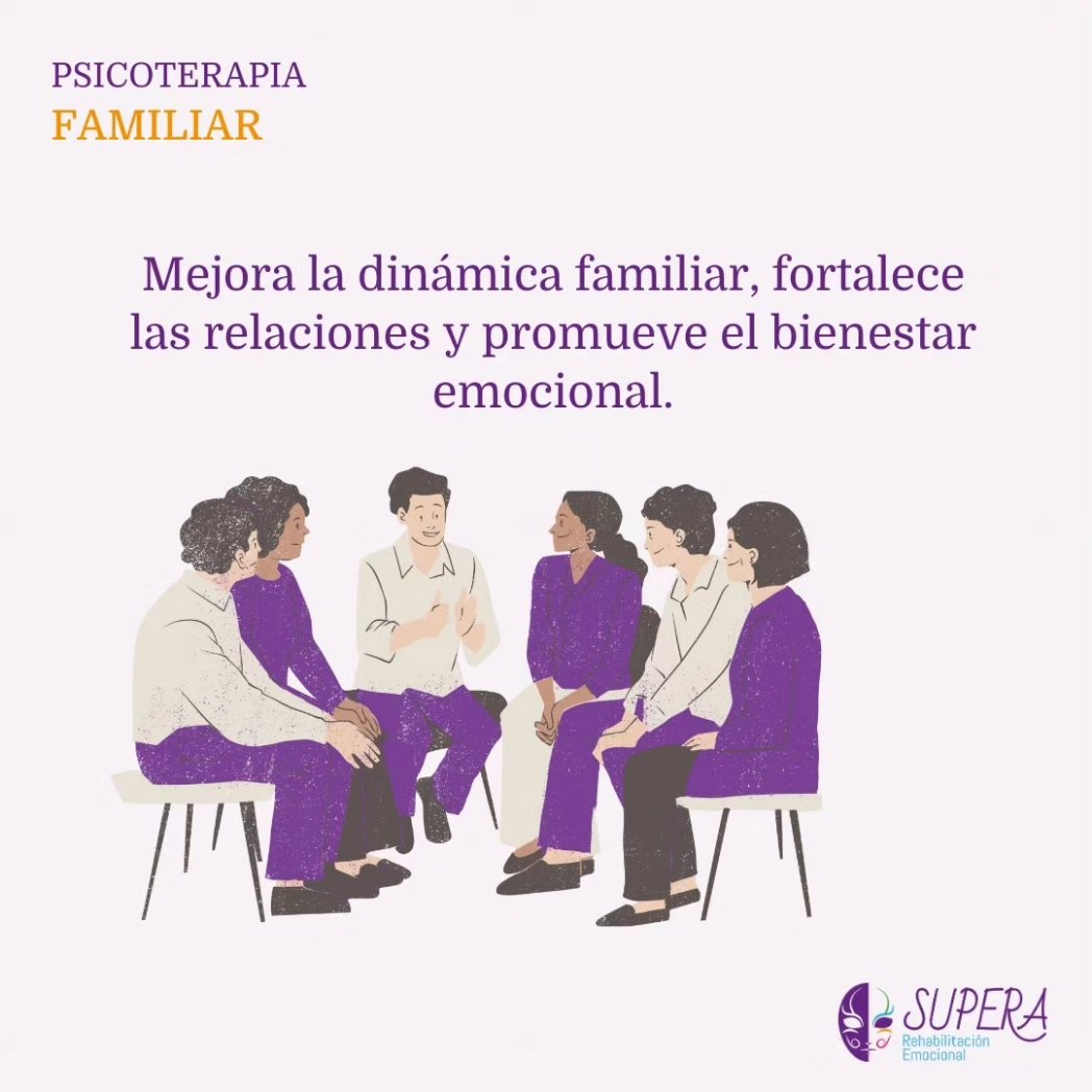 Supera_ec's tweet photo. 🟣#PsicoterapiaFamiliar 🧵

#psicologiaquito #ecuador #Familia https://t.co/wzCyG0UFqA