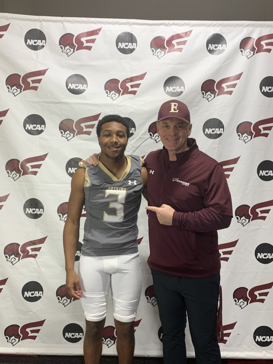 I am blessed to receive an offer from <a href="/FleetFB/">Erskine Football</a> <a href="/CoachJasonTone/">Coach Tone</a> <a href="/CoachMcCTLH/">Coach McCauley</a> <a href="/DBrownleeJr/">Coach D.J. Brownlee</a> <a href="/CoachTerryAnton/">Coach Anton</a>