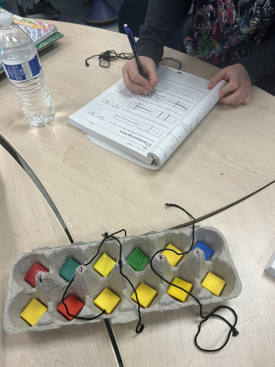 Exploring how to partition sets in order to create equivalent fractions using egg cartons! #onlywb #partitionplease #handsonlearning