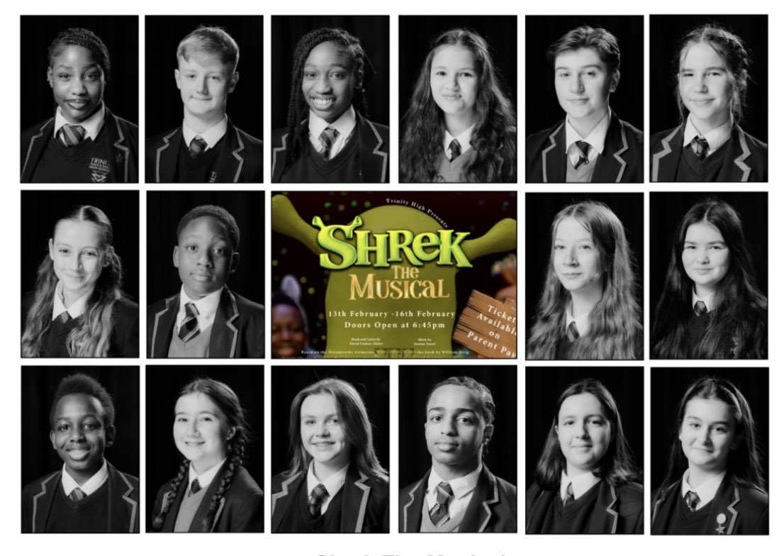 Introducing a few of our cast members of Shrek the musical, hitting the Trinity stage next week 🎭 #performingarts #shrekthemusical