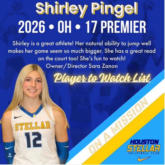 AngusPing92's tweet photo. Congrats to my “little” sister Shirley on making the Houston Stellar Volleyball  “Watch List!”

@FallsVolleyball @houstonstellar https://t.co/KxXDLDUP5K