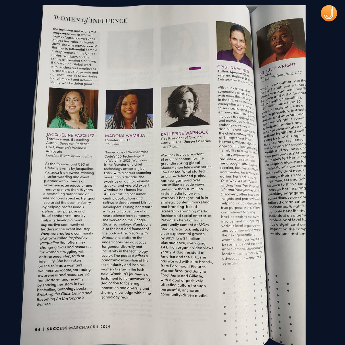 We are thrilled to extend our heartfelt congratulations 🎉 🎉 to our esteemed Chief Technology Officer and Founder, @madona_wambua , for her distinguished feature in the March/April edition of SUCCESS Magazine . 

#SUCCESSwoi #SUCCESSmagazine #WOIawards #WOIfinalist