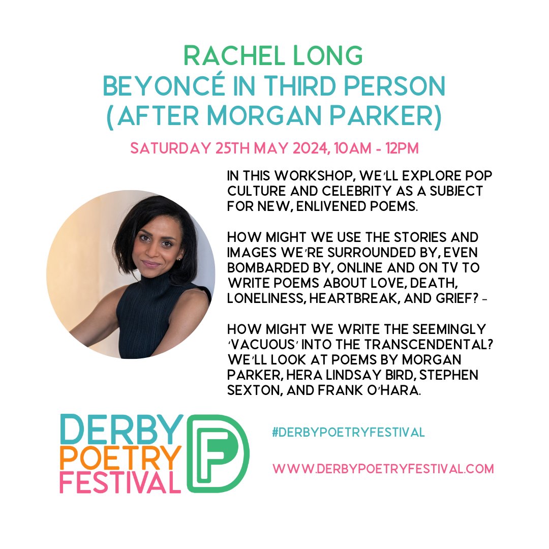 🖊Workshop Details🖊

Meet the first 4 hosts & the details of the first 4 workshops. 

Tickets & Details: derbypoetryfestival.com/whats-on-events

#poetry #workshops #digitalworkshop