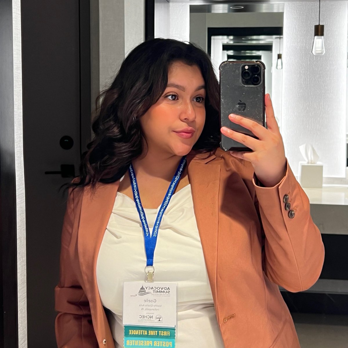 uindy's tweet photo. With the help of her advisors and career coaches, Giselle Avila '24 (@UIndyPubHealth) discovered her passion for public health advocacy and pursued that passion all the way  to Washington, D.C. Read more about Giselle's advocacy efforts on #YOUIndy: https://t.co/qzm0aQ5H7z. https://t.co/0ClflOumT9