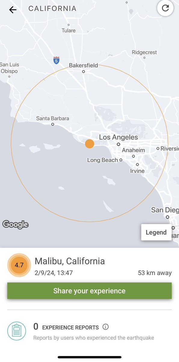 DazConlon's tweet photo. Whoa! #earthquake https://t.co/rOybNKaVPc