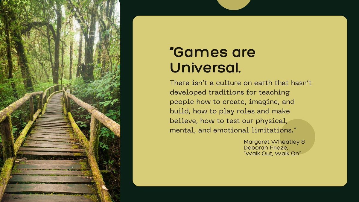 TheUbuntuLab's tweet image. Play is an essential path to learning and community. For more lessons from friend of Ubuntu, Edgard Gouveia Júnior, check out Margaret Wheatley &amp;amp; Deborah Frieze&apos;s incredible book: Walk Out, Walk On buff.ly/3Or5Sl1