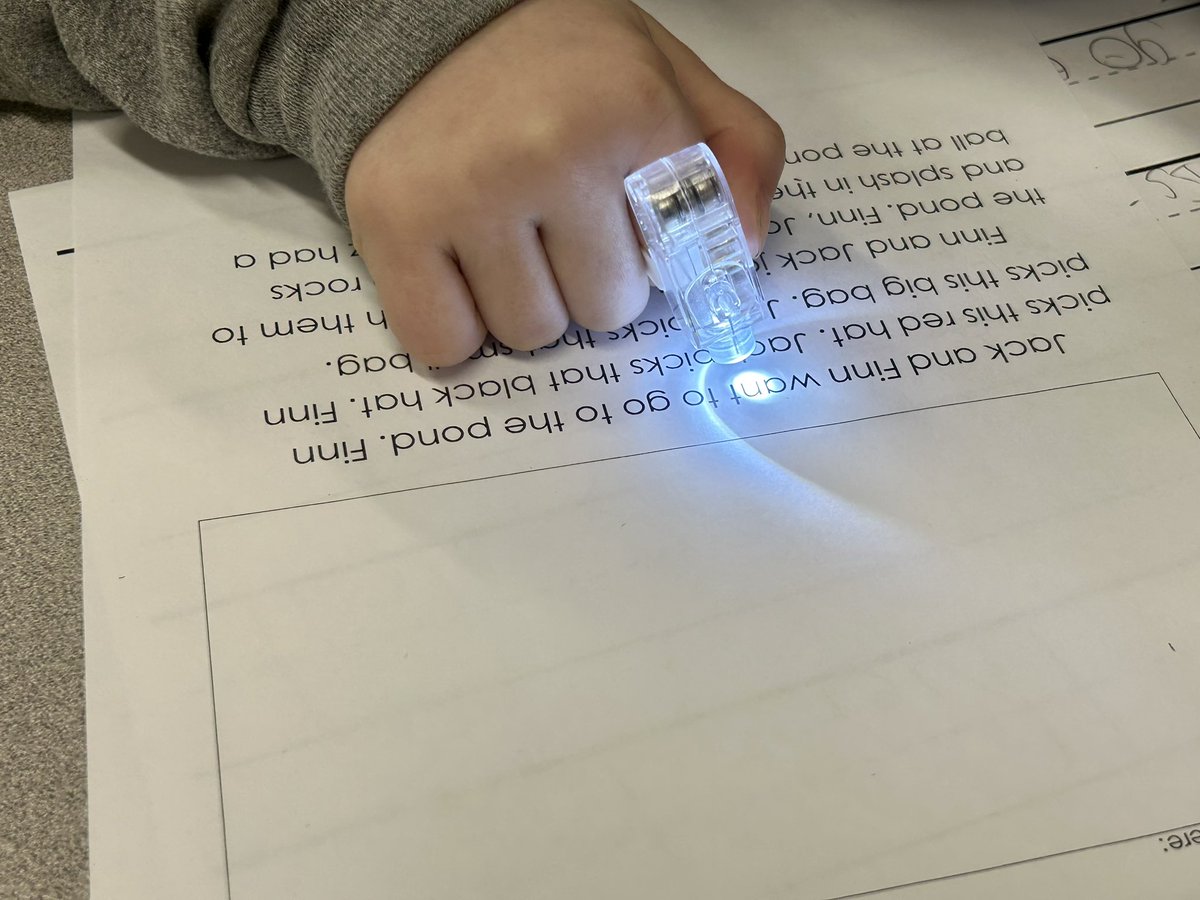 Another fun day of reading our UFLI passages. This was the first time I let these young learners use our finger lights. Maybe next time, we’ll turn the lights off. I love when we get done and they are sad our group time is done. #ReadingIsFun #ILoveToReadMonth