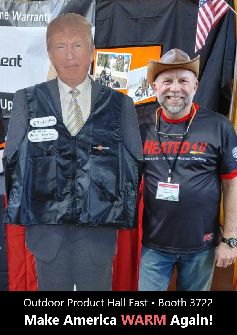 heated4u's tweet photo. @NRA @EmmColt @FoxNews @realDonaldTrump stop by the booth for a selfie with yourself! https://t.co/xkcZgVzsiF