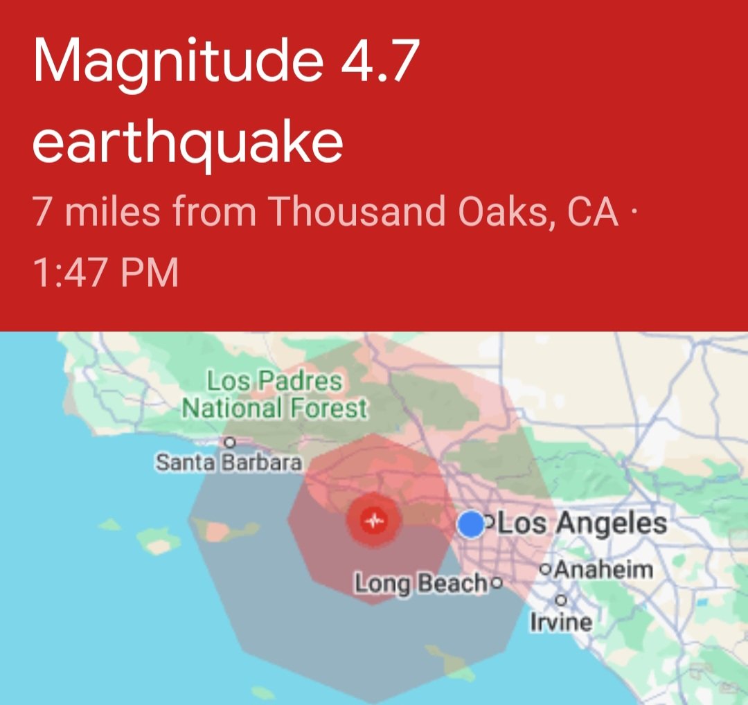 SparSecServ's tweet photo. Did you feel that Los Angeles? https://t.co/e86aUkX7lp
