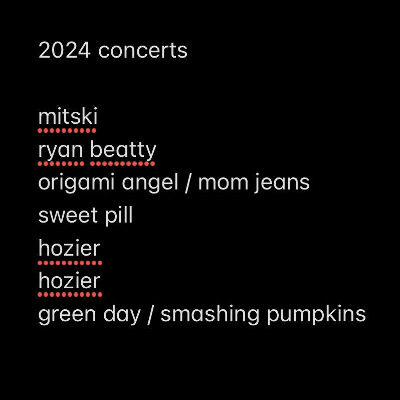 2024 concert lineup slays so hard so far