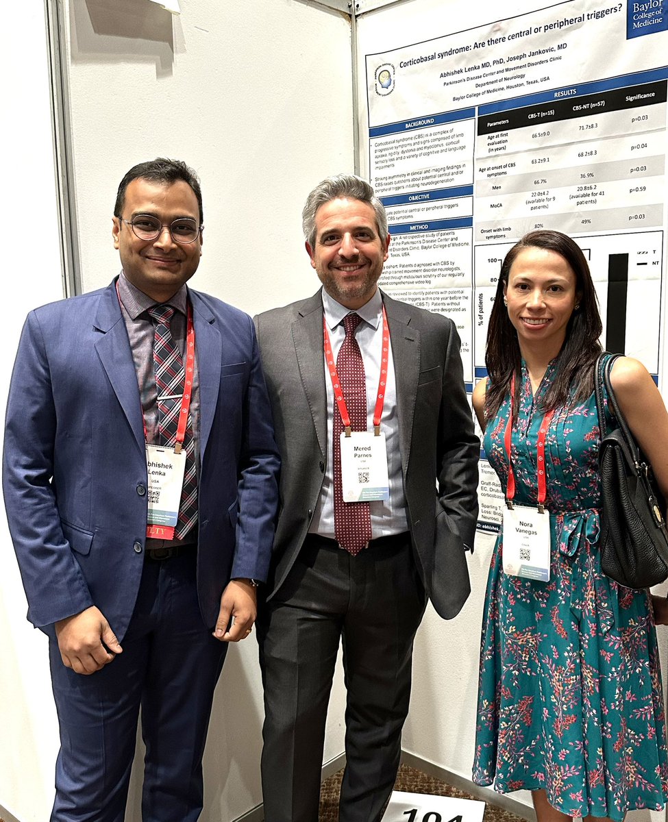 Baylor movement disorders team (@PDCMDC) at MDS-PAS congress 2024 in Cartagena, Colombia 🇨🇴. With Dr Nora Vanegas and Dr Mered Parnes) @Vanegas4Nora @bcmneurology @bcmhouston @TexasChildrens @JankovicJoseph @movedisorder