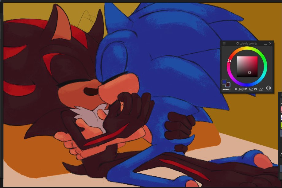 chanitoarte's tweet photo. #sonadow ayy the kiss https://t.co/oq9oYNptZ8
