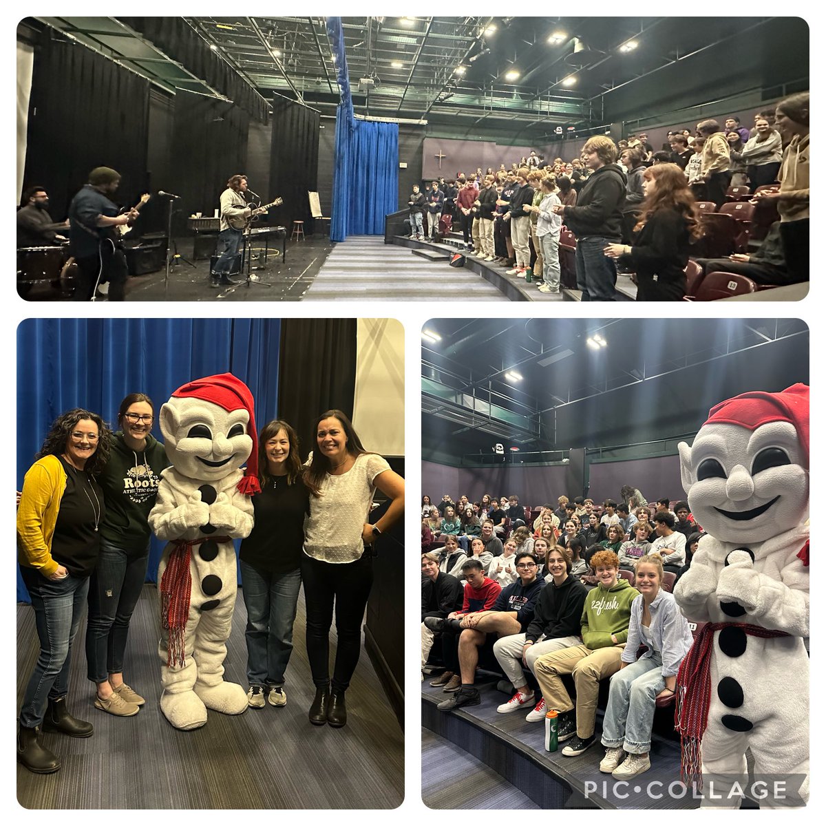 Étienne Fletcher, his band &amp; BonHomme came to help us celebrate French as a Second Language week today! <a href="/cpf_sk/">CPF Saskatchewan</a> <a href="/CPFNational/">Canadian Parents for French - CPF NATIONAL</a> <a href="/MillerCHS/">MillerCCHS</a>