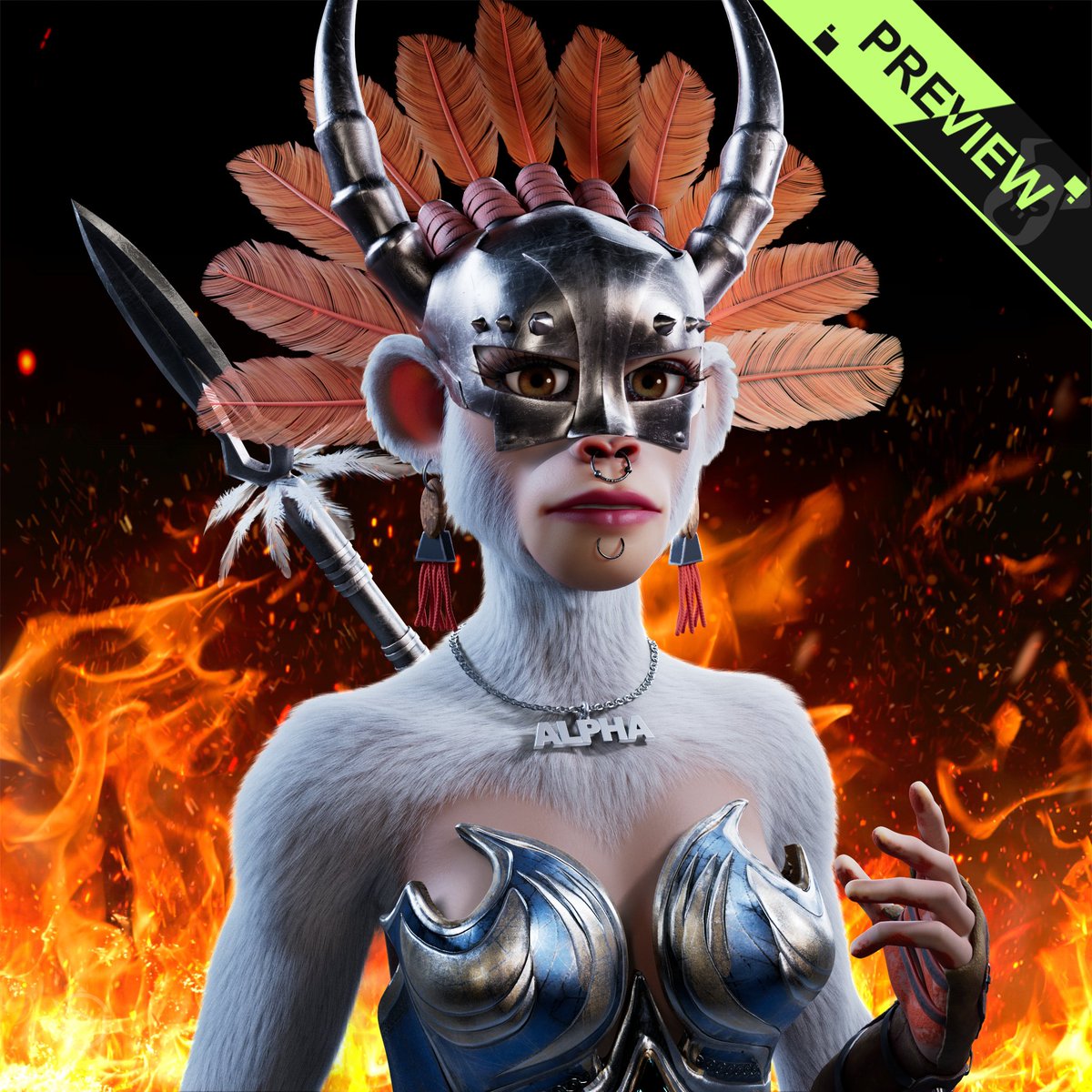 MiliStar79's tweet image. She is my dream Alpha princess designed with #TheConfigurator #AToD 
Come and check @BullsApesProj !!!