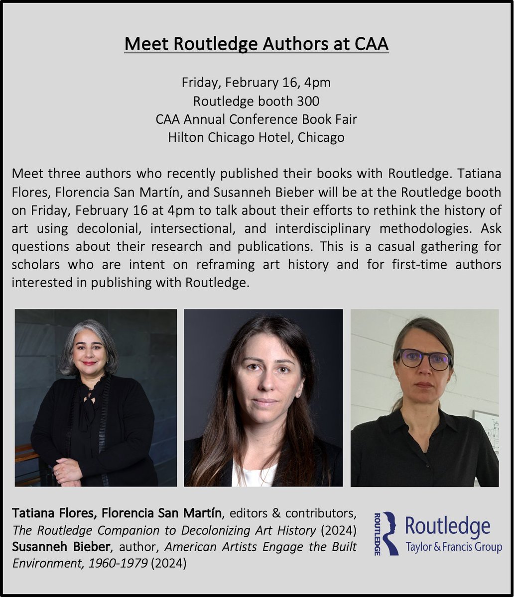 #CAA2024 mark your calendars for our meet the authors event! Fri. Feb. 16 4 pm at our booth. @tatianaeflores