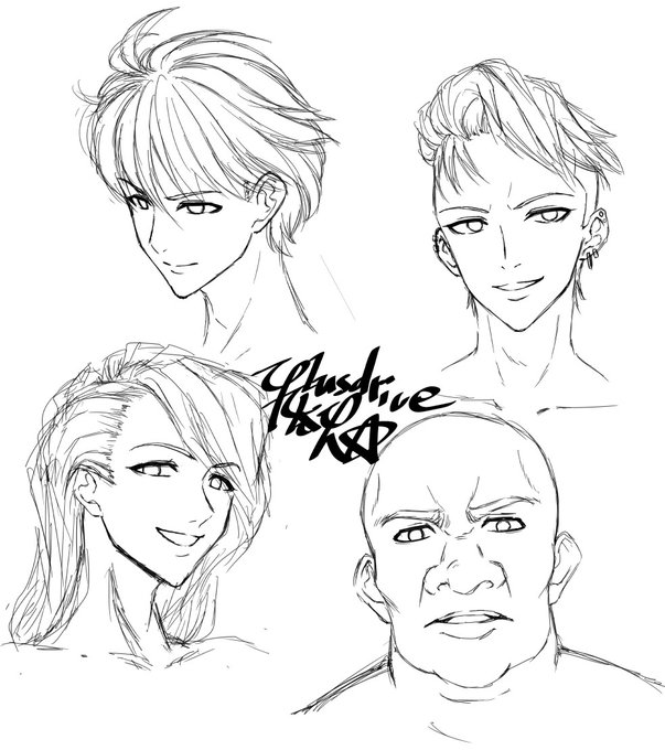 今日の配信は絵の練習をしてました
メンズのお顔の練習ですねメンズ 