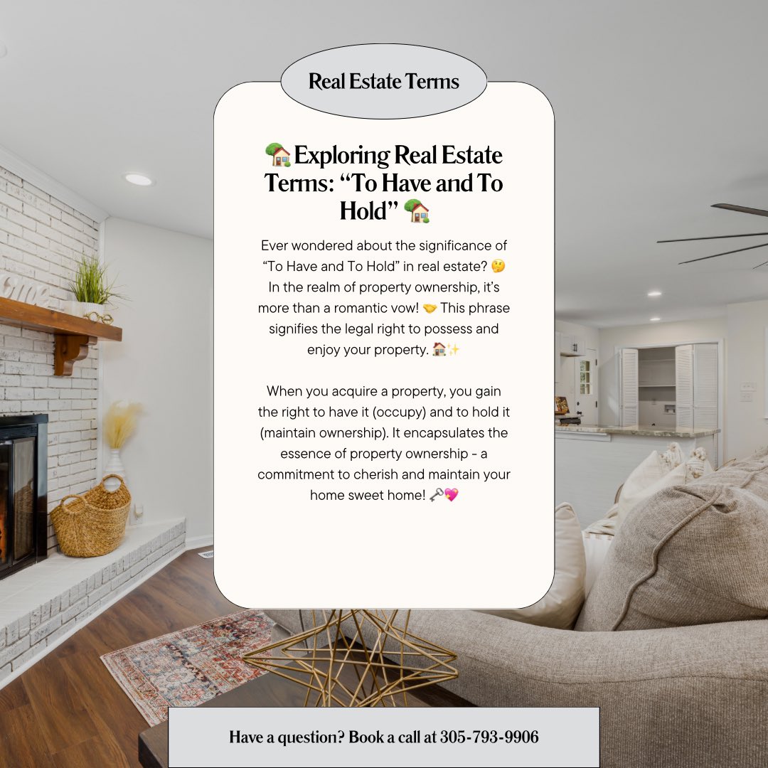 AleRodRealtor's tweet image. Have questions about real estate terminology? Drop them below! 👇 Let’s unravel the mysteries of homeownership together. 🌐✨ #RealEstateInsights #ToHaveAndToHold #HomeownershipJourney