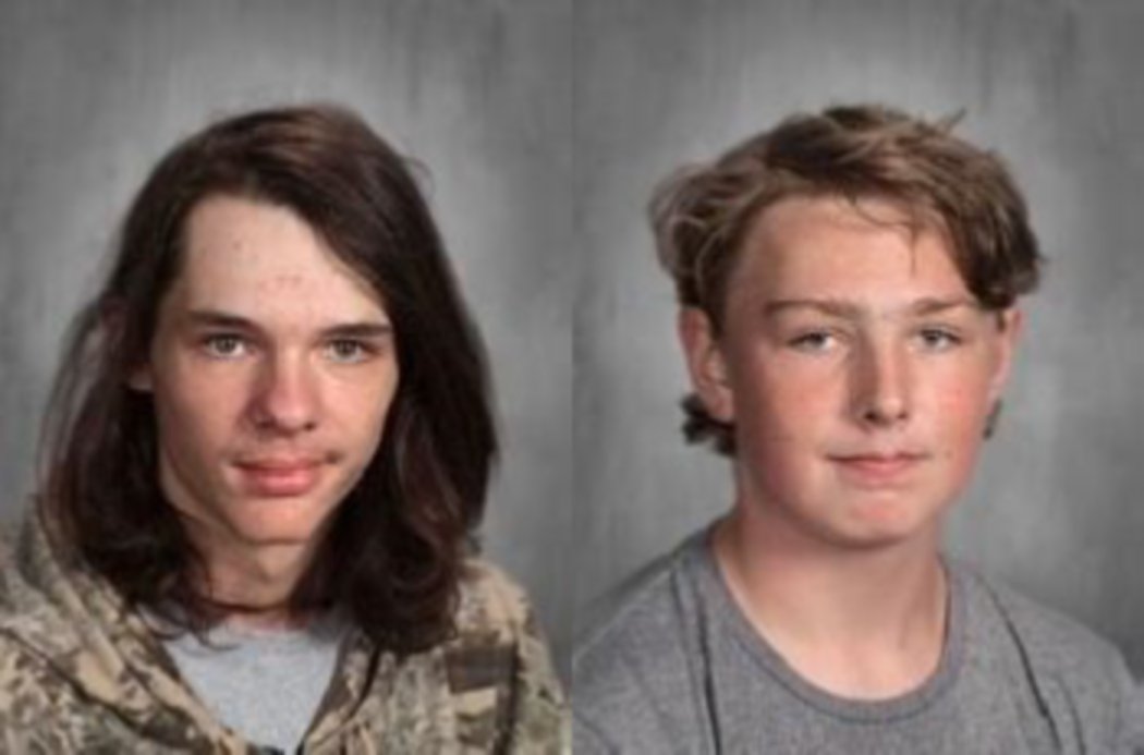 Police searching for two 16-year-old Wyoming boys believed to have stolen a car and guns. They told a friend they were going to Texas to 'shoot up a preschool'