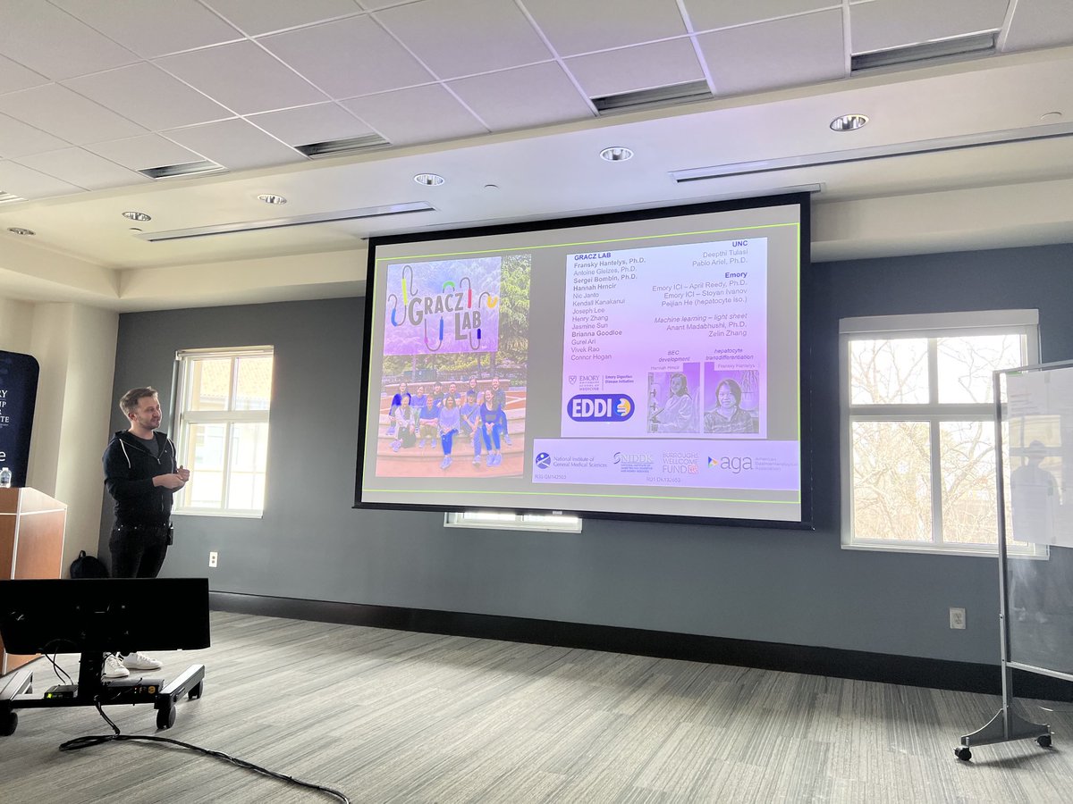 Shanthi Srinivasan, MD (@ssrinivasanmd) on Twitter photo Wonderful talk today by Adam Gracz @graczlab at the Winship Elkin lecture series! Awesome data on biliary epithelial cell identity & implications in development & regeneration!<a href="/EmoryUniversity/">Emory University</a> <a href="/EmoryMedicine/">Emory School of Medicine</a> <a href="/EmoryGastroHep/">Emory Gastroenterology and Hepatology Fellowship</a> <a href="/WinshipAtEmory/">Winship Cancer Institute of Emory University</a> Wonderful talk today by Adam Gracz @graczlab at the Winship Elkin lecture series! Awesome data on biliary epithelial cell identity & implications in development & regeneration!<a href="/EmoryUniversity/">Emory University</a> <a href="/EmoryMedicine/">Emory School of Medicine</a> <a href="/EmoryGastroHep/">Emory Gastroenterology and Hepatology Fellowship</a> <a href="/WinshipAtEmory/">Winship Cancer Institute of Emory University</a>