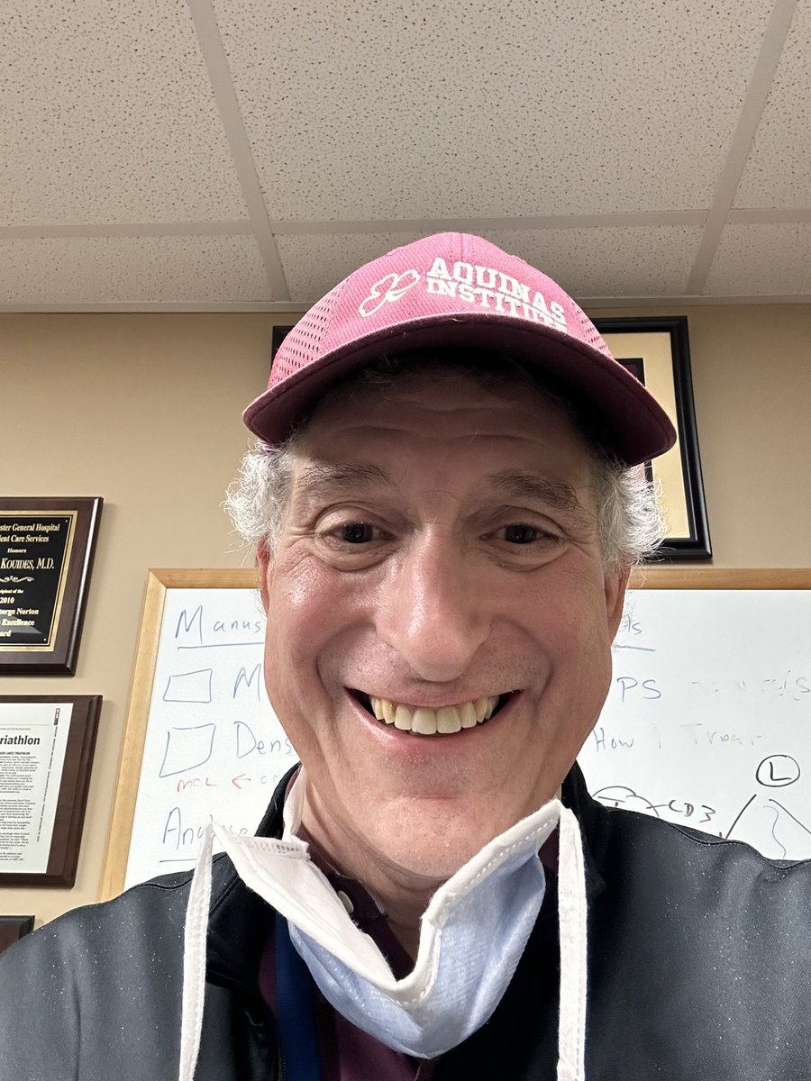 I jokingly told my patient he has given me a lot of gray hairs so he gifted me a cap today to wear. Unfortunately it’s not covering them all up.!!