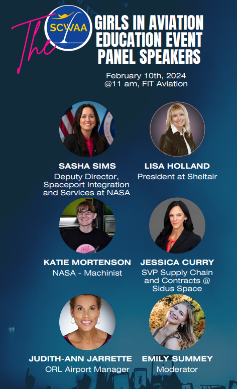 We'll be at a #GirlsInAviationDay Education Event out at Sheltair Aviation MLB from 10AM-1PM tomorrow. Free for high school / college girls + families. Excited for our first #GIAD event of 2024 - looks like a terrific lineup!! #GIAD #WomenInAviation #DreamBig #FlyHigh #FlyUSI