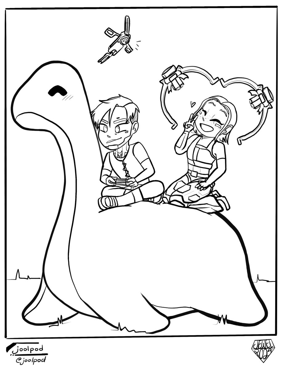 joolpod's tweet photo. anotha one ‼️ happy birthday apex! check the replies to see the coloring and activity book we’ve made <3 

#ApexLegends #NessieCelebration #Apex5thAnniversary #ApexLegendsFanart https://t.co/OacHGXpNVb