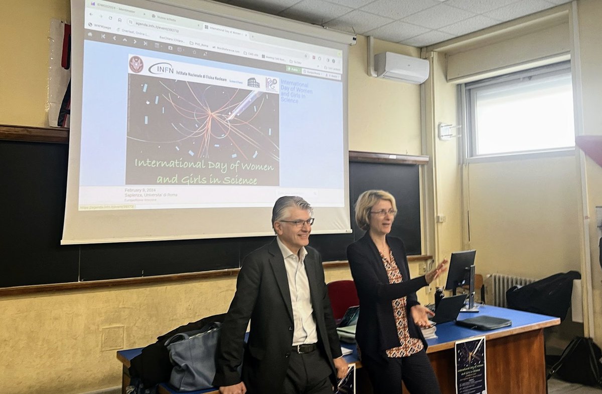 IoNonFaccioNien's tweet image. International Day of Women and Girls in Science
#INFN Roma &amp;amp; Dipartimento di fisica Sapienza