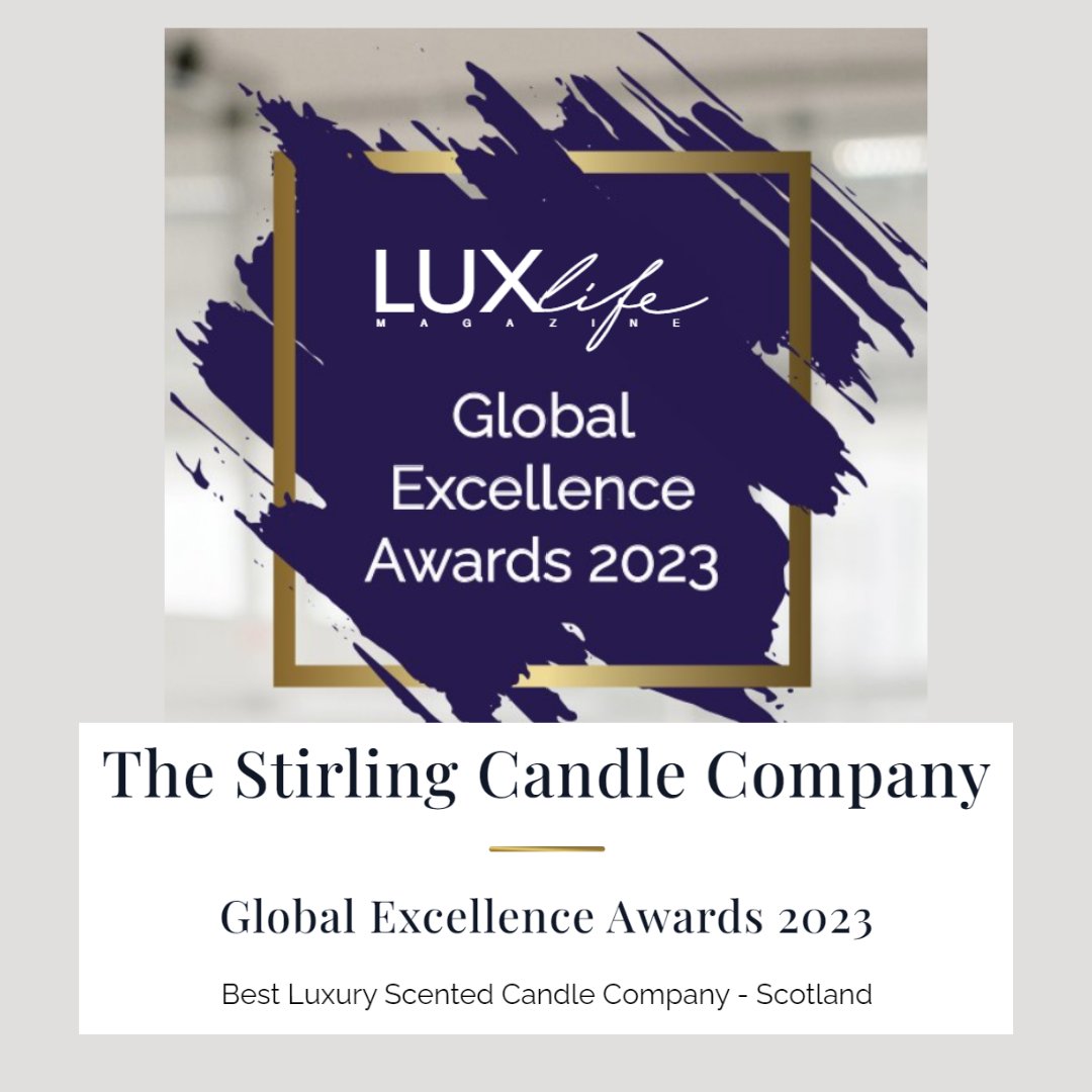 We are proud to have been nominated for this and are overwhelmed that we won the 2023 award for 'Best Luxury Scented Candle Company - Scotland'.
🎉🎉🎉

#CandleLovers #ScottishCraft #LuxuryCandles #supportlocalbusiness #stirlingcandles #mhhsbd #thestirlingcandlecompany