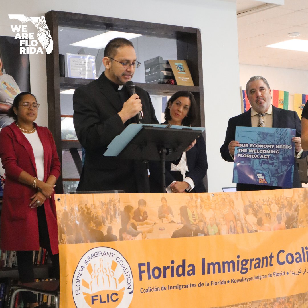 Yesterday, FLIC held a press conference for the Welcoming Florida Act! 🙌 We stood united in support of inclusive policies that promote diversity and unity. 👥