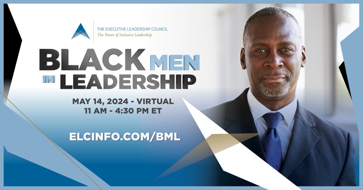 elcinfo's tweet photo. Do you feel like youβve reached an upper limit in your profession? Black Men in Leadership 2024. Is a day-long virtual event full of informative seminars and enlightening guest speakers to help you reach the next level?
Register https://t.co/FP02y3H1bL
#BML24 #BlackMenLead https://t.co/u17q9SUo35