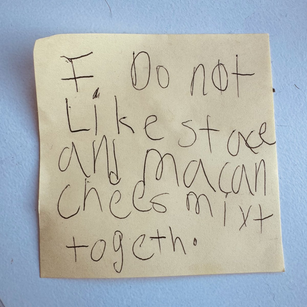 PVBrett's tweet image. One-star review of daddy’s lunch making skills. How dare I put carefully selected cuts of prime steak atop the Kraft mac &amp;amp; cheese in her thermos bowl? Monstrous. 
#parenting #dadfail #lunchfail