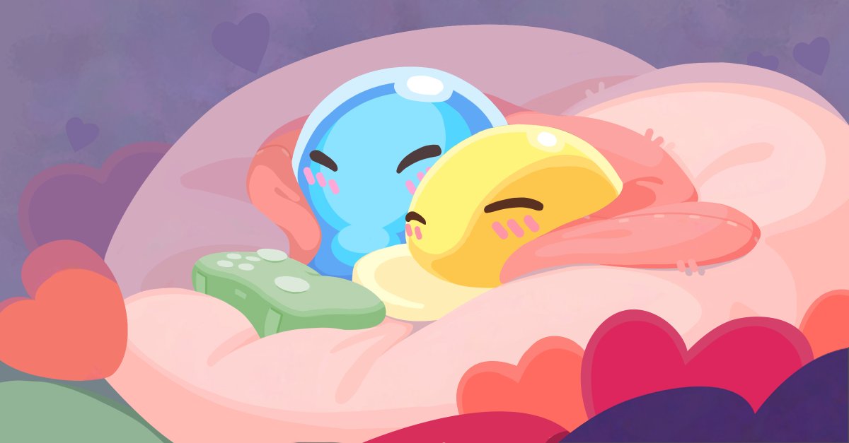 slimerancher's tweet image. Will you be my ValenSlime? 🥹