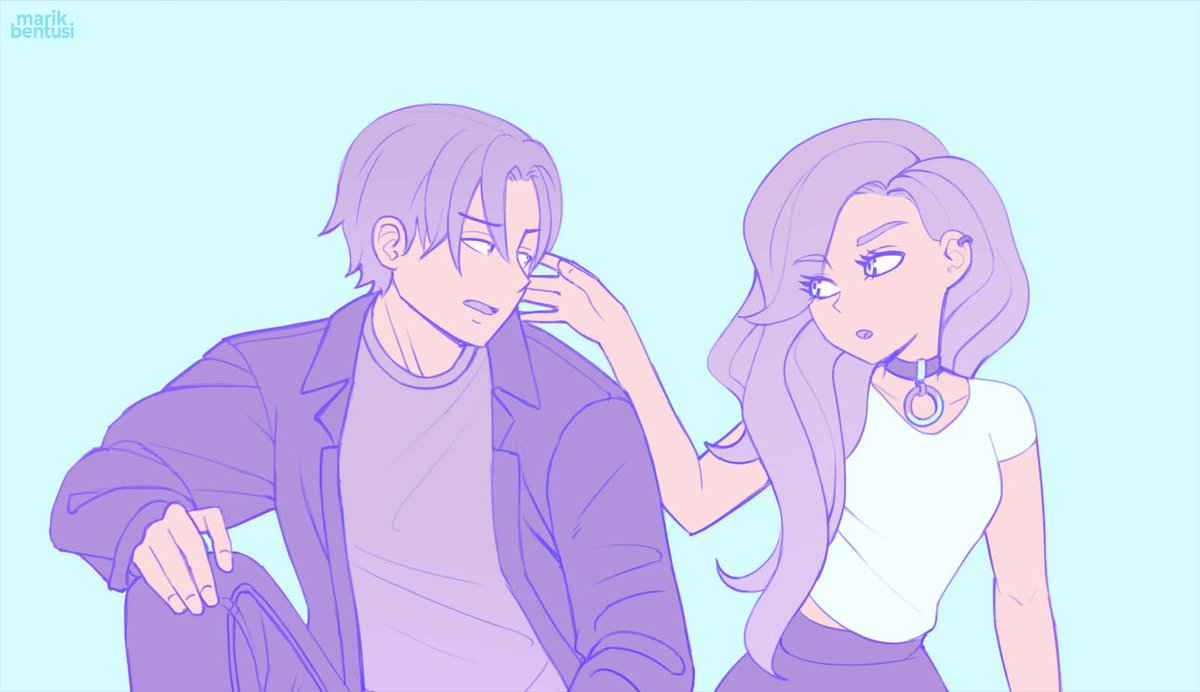 「Taira &amp; Azuma from You And I Are Pol」|Marik Bentusiのイラスト