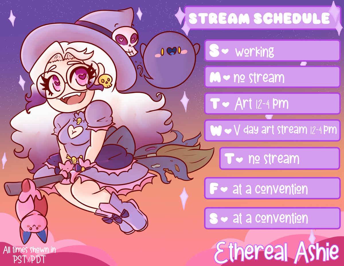 My return to streaming is coming back with a brand new look! I'm going to be a #pngtuber now! 
Here's my #streamschedule for February 11th-17th! 
I return to twitch Feb 13th!