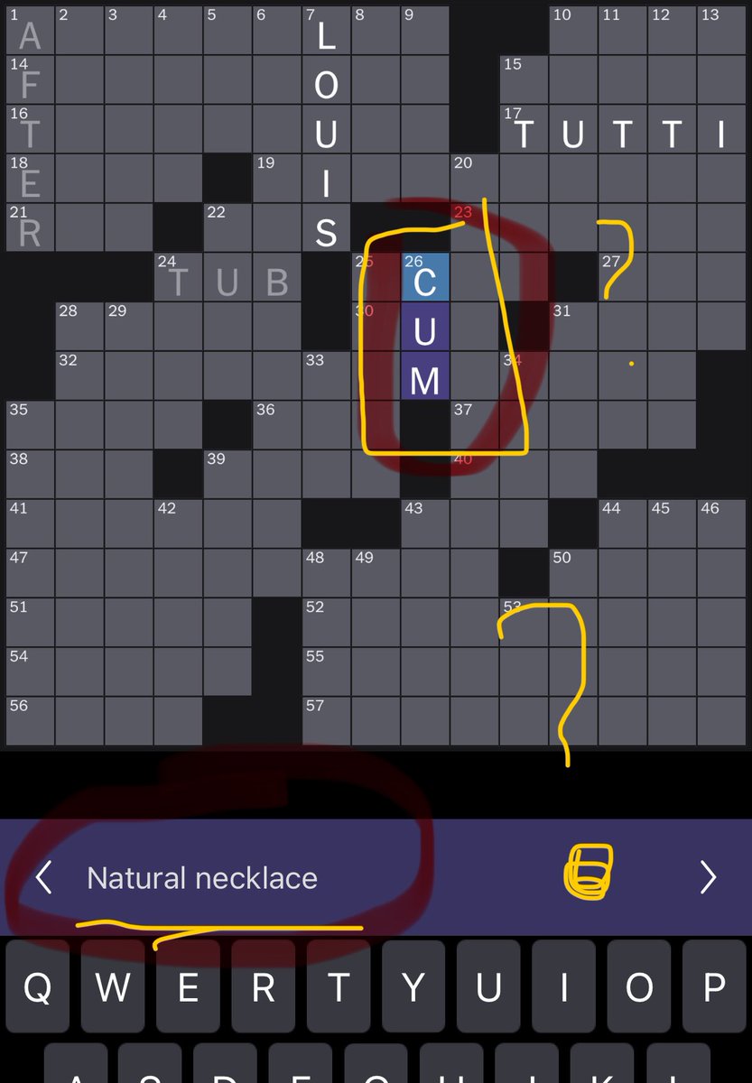 thrax2021's tweet photo. SPOILERS NYT #crossword 2/9
This like....can't be the answer, right? 😂😂 (click to see prompt) https://t.co/G4fl2sdA5j