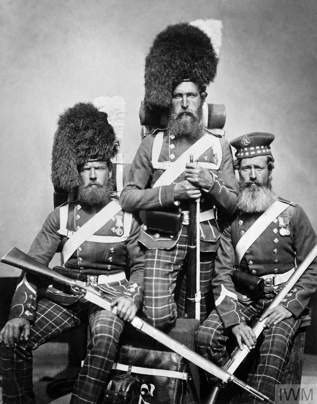 Incredible photograph of soldiers of 72 Highlanders who served in the Crimean War: William Noble, Alexander Davison and John Harper.

c. 1854-56.

#britishhistory #britisharmy #britishsoldiers #crimeanwar